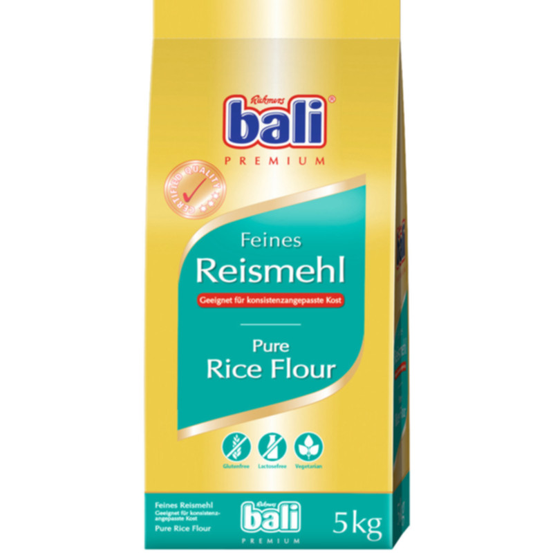 Bali Feines Reismehl 5 kg Glutenfreies Premium Reismehl zum Backen und Kochen
